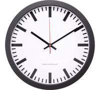 Horloge murale MXP301201 radiopiloté(e) 30 cm x 45 mm noir