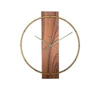 Horloge murale NE-3195BR 50.8x58.2x4.3, Bois / Acier, Marron
