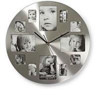 Nedis Horloge murale CLWA003PH40 — métal, Ø 400 mm, argent