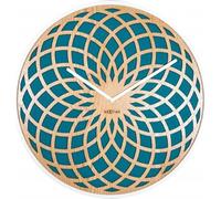 Horloge murale NeXtime SUN SMALL Ø 35cm silencieuse ronde bois salon cuisine horloge à quartz