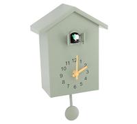 Horloge Murale numérique 3 en 1 avec minuteur, Chant du Coucou, Style Nordique, Pendule et réveil programmable pour Bureau, Chambre et Salon (Vert).