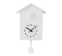 Horloge Murale numérique 3 en 1 avec minuteur et Motif Coucou, idéale pour la décoration intérieure. Petite Horloge numérique de Chevet, Blanche.