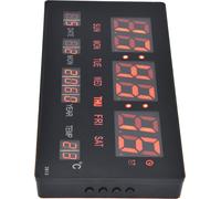 Horloge murale numérique à LED Calendrier mural numérique simple Horloge de bureau à LED pour chambre à coucher bureau 100?240VEU Plug