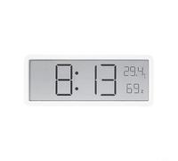 Horloge murale numérique avec écran LCD affichant la température et l'humidité, affichage de la date à l'aide d'un bouton, alimentée par USB ou piles, avec réglage de l'heure d'été
