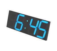 Horloge murale numérique avec télécommande 100-245 V 45 x 16 x 2,5 cm pour | Montage flexible comme horloge murale ou horloge de table / Grand câble d'alimentation de 3 m pour un placement libre
