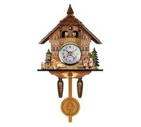 Horloge Murale Numérique Coucou Vintage Classique 3D Style Nordique Balançoire Automatique Décoration murale-CM010
