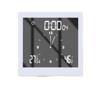 Horloge murale numérique - INF - Salle de bain - IP65 - Affichage LCD - Tactile
