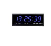 Horloge murale numérique LED, calendrier et affichage de la température, économe en énergie 480 x 190 mm, 480 x 19 x 30 mm