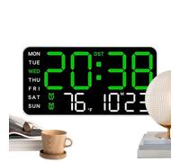 horloge murale numérique | LED multifonction grand affichage de température décor avec date | Horloge murale LED | pour chambre à coucher salon bureau dortoir camping-car garage patio piscine gym