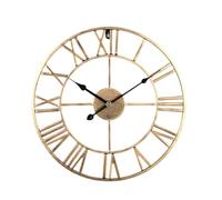 Horloge murale numérique muette avec pointeur en or noir for salon simple