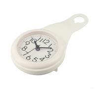 Horloge murale numérique pour salle de bain et cuisine, horloge de douche étanche avec écran silencieux sans tic-tac, pour un grand écran facile à lire, décoration d'intérieur à piles, blanc