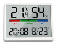 Horloge murale numérique - PZCC - Modèle standard - Grand écran LCD - Température & humidité - Murale et sur table