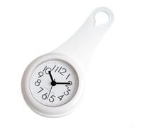 Horloge Murale Numérique Silencieuse - Cuisine, Salle de Bain, Étanche, Petite Avec Ventouse Pour Décoration d'Intérieur (Blanc)