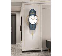Horloge murale pendulaire Silencieuse non Ticking 16,5 pouces Moderne Carte décorative à quartz Opposé Pièce d'horlogerie pour salle de séjour Chambre à coucher Décor d'intérieur Facile à suspendre