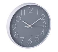 Horloge murale pendule décorative 30 cm gris/blanc horloge moderne 3 aiguilles