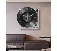 Horloge Murale personnalisée en Forme de Disque Vinyle - Design rétro Gramophone, décoration Musicale Unique pour la Maison, Le Bureau et l'école