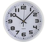 Horloge Murale Plastique (3,8 x 25 x 25 cm) Blanc Blanc