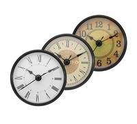 Horloge murale pour chambre à coucher | Lot de 3 grandes horloges silencieuses à lecture facile | Horloges intégrées - pour dortoir, hôtel, restaurant, affaires, location, salon, cuisine