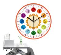 Horloge murale pour , horloges pédagogiques pour | Horloge colorée pour l'apprentissage de l'enfant, outil d'enseignement, horloge d'éducation précoce pour la