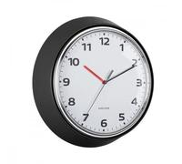 Horloge murale - PRESENT TIME - Modern Retro - Diamètre 34 cm - Métal - Noir