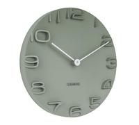 Horloge murale - Present Time - On the Edge - D42cm - Vert - Design contemporain
