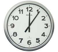 Horloge murale/radio MAULride, diamètre: 610 mm, argent