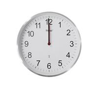 Horloge murale radio MEBUS Ø30cm aluminium