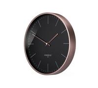 Horloge murale radio-pilotée KIENZLE DCF Modern 25 cm Or rose / Noir