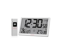 Horloge Murale Radio-Pilotée KIENZLE Jumbo NEO LCD Météo Blanche