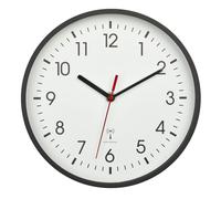 Horloge murale radio TFA Ø24,5cm noir