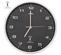 Horloge Murale Radioguidée avec Mouvement à Quartz Noir Cuisine Salon vidaXL