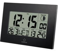 Horloge murale radiopiloté(e) Renkforce E0311R 23 cm x 16.3 cm x 2.8 cm noir