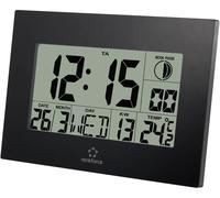 Horloge murale radiopiloté(e) Renkforce E0311R 230 mm x 163 mm x 28 mm noir