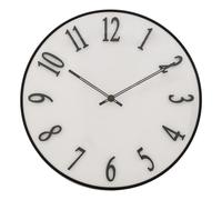 Atmosphera Créateur d'intérieur – Horloge murale Edgar relief 35 cm Blanc