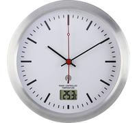Horloge murale Renkforce E1003R radiopiloté(e) 17 cm x 6 cm argent pour salle de bain / pièce humide