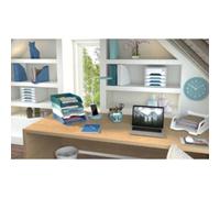 Horloge murale Riviera, montre quartz, vert d'eau