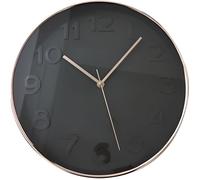 Horloge Murale "Gold" 30cm Noir & Cuivre