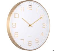Karlsson Horloge murale Elegance Glow ronde blanche
