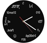 Horloge Murale Ronde Horloge Murale Équation mathématique Horloge Murale École à la Maison Math Aide à l’enseignement Math Classe Art Mural Professeur Cadeau Science Équation Formule Mur
