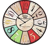 Horloge murale ronde LOWELL JM 14850 - Blanc - 33 cm - Décoration murale