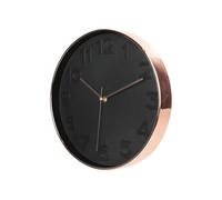 Horloge Murale Ronde Noire et Rose Gold - MELINA -