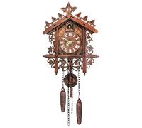 Horloge murale rustique, horloge de ferme à piles, horloges décoratives avec carillon horaire, décoration d'intérieur de style vintage, horloge rétro avec design élégant, minuterie murale pour salon