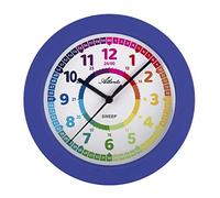 Horloge murale sans tic-tac pour garçon - Bleu - 4483-5