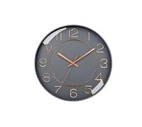 Horloge Murale Silencieuse 26 cm au Design Moderne et Luxueux Gris