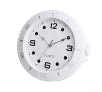 Horloge Murale Silencieuse 28cm Design pour rétro pour français Mouvement Quartz pour précis Décoration Salon Cuisine pour chambre Blanche