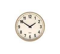 Nedis Horloge Murale Silencieuse 30 cm Effet Bois Grands Chiffres Facile à Lire