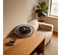 Horloge Murale Silencieuse 45x30cm Design Rétro | Mouvement quartz silencieux, pour zéro bruit de tictac, pour idéal pour chambre, design rétro élégant, 45x30cm