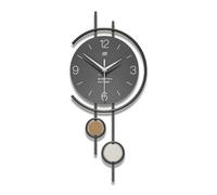 Horloge murale silencieuse à quartz sans tic-tac, fonctionne avec des piles, pendule en bois, décoration pour salon, utilisation en intérieur