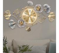 Horloge murale silencieuse avec lumière LED, à suspendre en mode portrait ou paysage, idéale pour la décoration de la cuisine