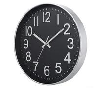 Horloge murale silencieuse de 30 cm, parfaite pour les environnements calmes comme les chambres et les bureaux, suivi facile du temps